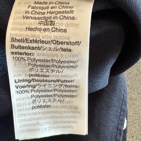 Women's J. Crew Black and White Polka Dot Lined High Neck Blouse Sz L - Picture 8 of 8